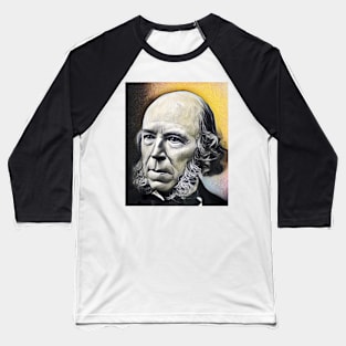 Herbert Spencer yellow Portrait | Herbert Spencer Artwork 9 Baseball T-Shirt